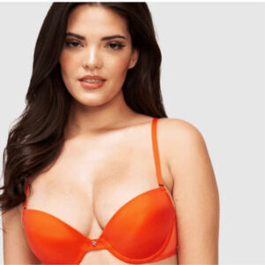 Frederick's Hollywood Exxtreme Cleavage Orange Bra Size 32C